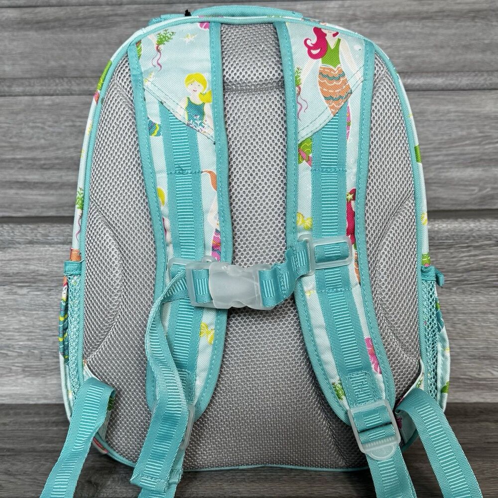 Pottery Barn Kids Mackenzie Mermaid Toddler Backpack Size Small Pink Blue - Picture 15 of 16